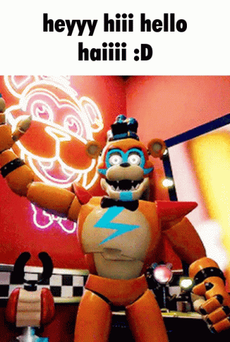 Freddy Waving Hey Hi Meme GIF