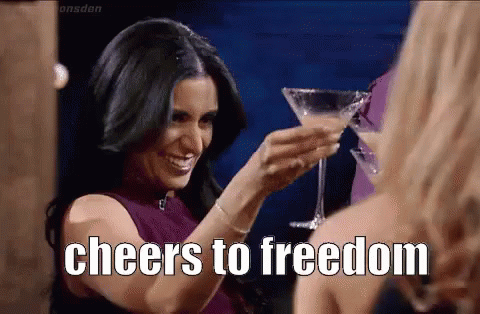Free At Last Cheers To Freedom GIF