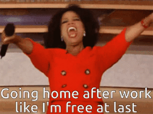 Going Home After Work Free At Last Oprah GIF GIFDB com Going Home After Work Free At Last Oprah GIF GIFDB com