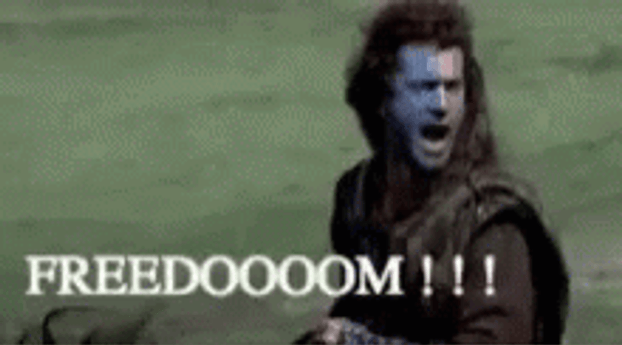 Free At Last Freedom Braveheart GIF