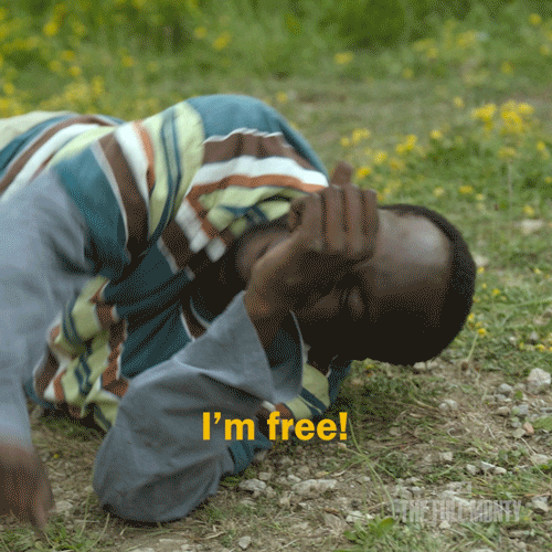 Free At Last I'm Free Shouting GIF
