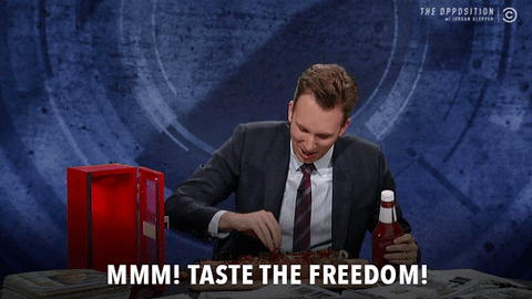 Free At Last Taste The Freedom Jordan Klepper GIF