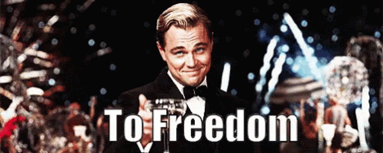 Free At Last To Freedom Leonardo DiCaprio GIF