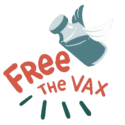 Free The Vax Transparent Sticker GIF