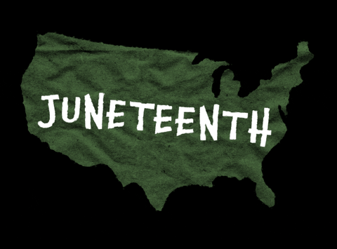 Freedom Africa Map Happy Juneteenth GIF
