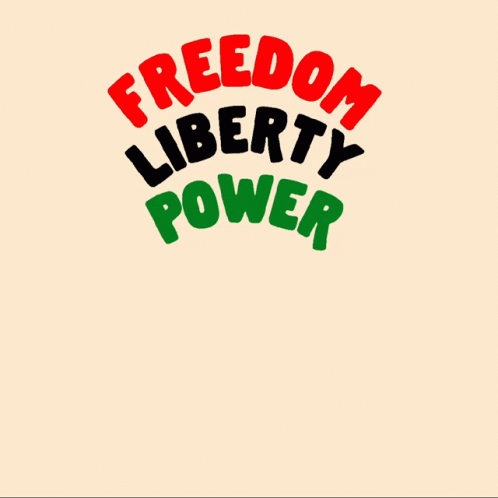 Freedom Liberty Power Poster With Two Fists
