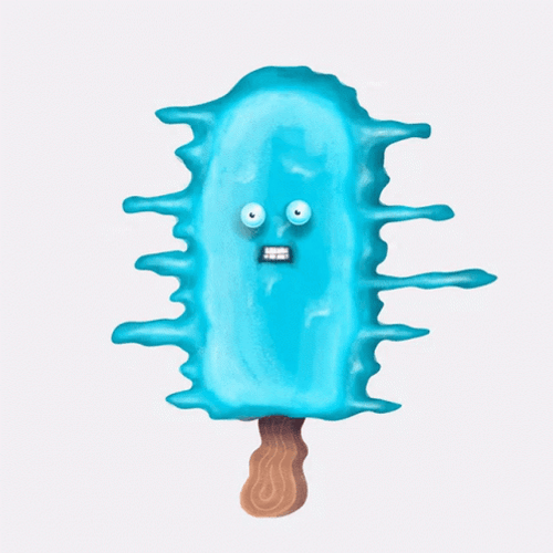Freeze Scared Ice Popsicle GIF
