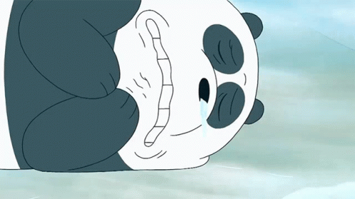 We Bare Bears Panda Freezing GIF