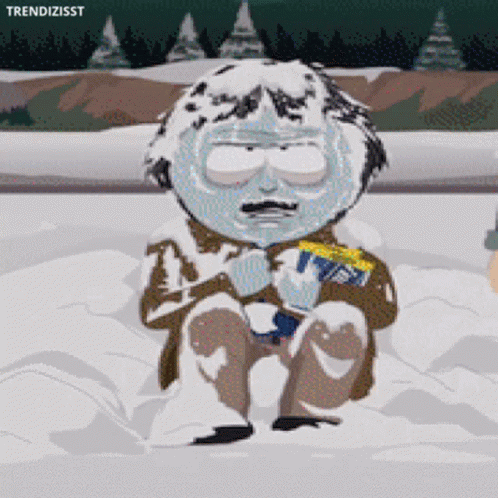 Freezing Animated Zombie GIF