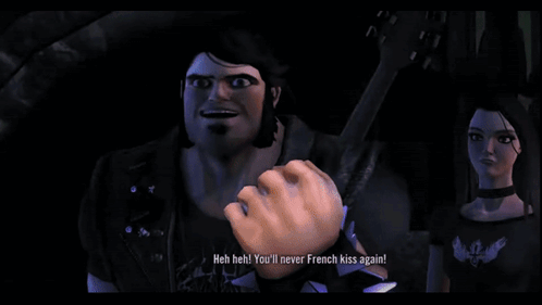 French Kiss Brutal Legend GIF