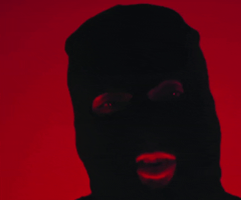 French Montana Wearing Ski Mask GIF