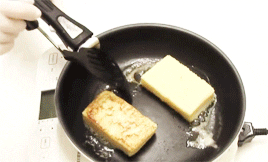French Toast Cooking GIF