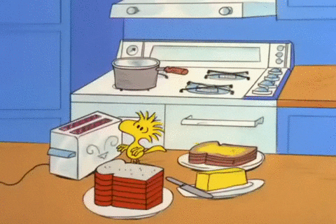 French Toast Peanuts Snoopy Thanksgiving GIF