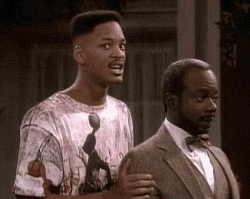 Fresh Prince Scared Wil Smith GIF