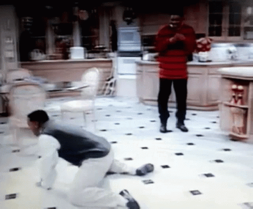 Fresh Prince Carlton Floor Slide GIF