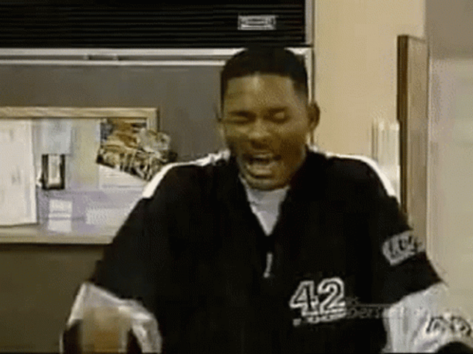 Fresh Prince Wil Smith Dropping On Floor GIF