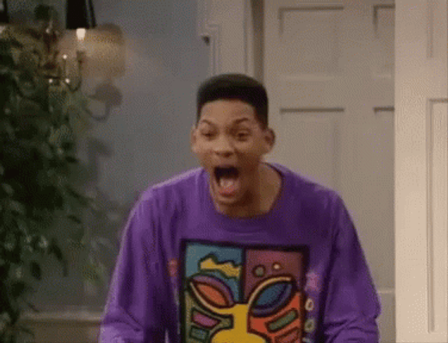 Fresh Prince Wil Smith Shocked GIF