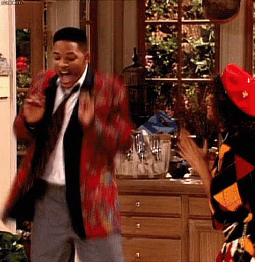 Fresh Prince Will Smith Happy Dance GIF