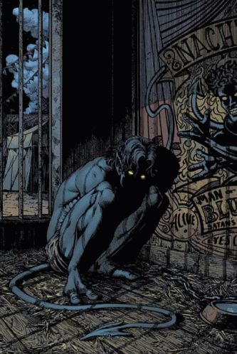 Fresno Nightcrawler Curled Up Illustration GIF