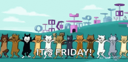 Friday Cat Animated Dance GIF | GIFDB.com