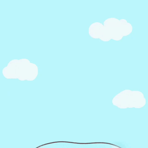 Friday Cat Holding Balloon GIF