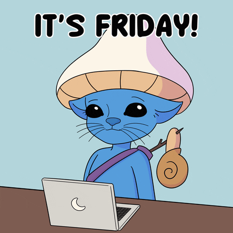 Friday Cat Smurf Cats Throwing Papers GIF