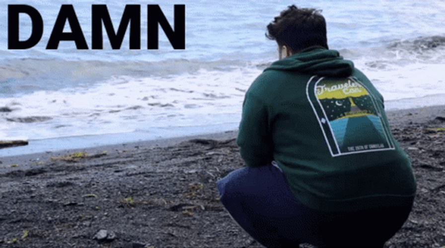 Friday Damn Emotional Watching Waves Alone GIF