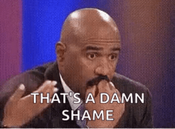 Friday Damn Shame Steve Harvey GIF