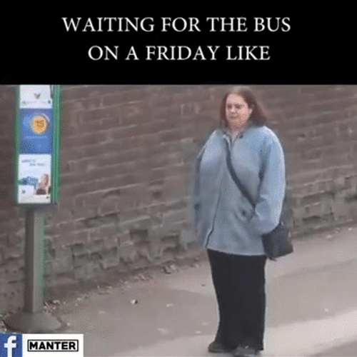 Friday Dance Waiting For The Bus GIF