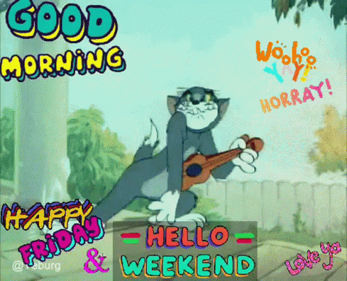 Happy Friday Funny Tom GIF
