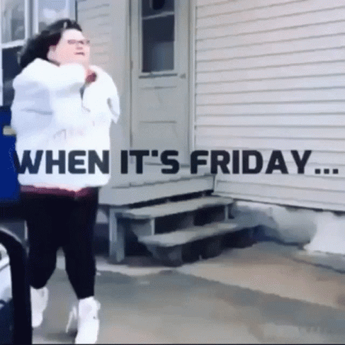 When It's Friday Funny Dance GIF