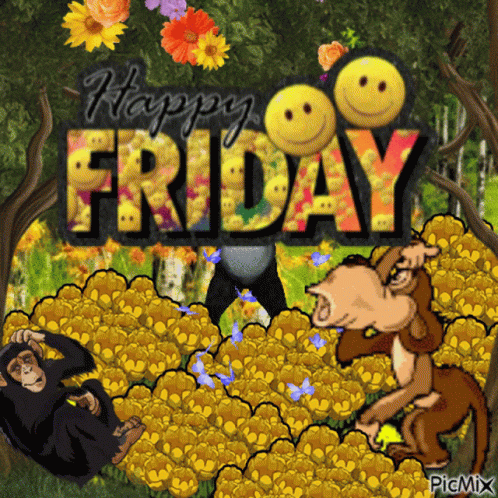 Emoji Happy Friday Meme GIF