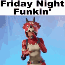 Friday Night Funkin Fortnite Singing GIF