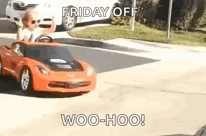 Friday Off Woo Hoo Toy Car Drift GIF