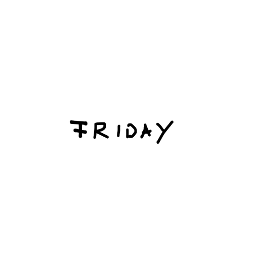Friday Simple Aesthetic Typography GIF