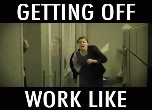 Friday Work Meme Woman Striking Hamburger Away GIF