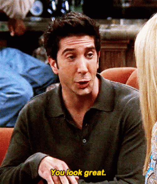 Friend Ross Geller Looking Good GIF
