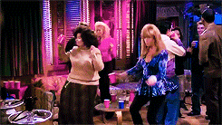 Friends Birthday Party Dance Rachel Green GIF