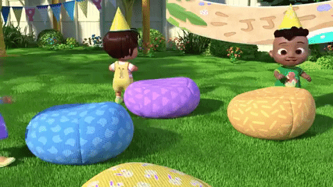 Friends Birthday Party Game Cocomelon GIF