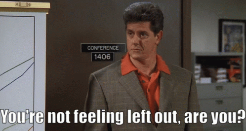 Friends Chandler Not Feeling Left Out GIF