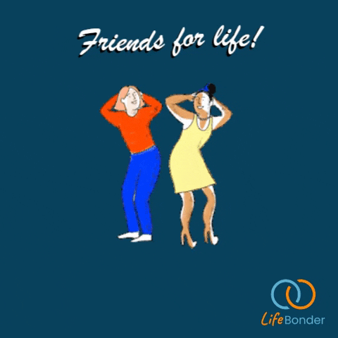Friends For Life Dancing Animation GIF