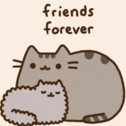 Friends Forever On Pusheen Thanksgiving GIF