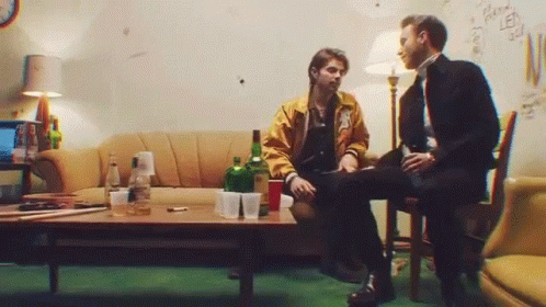 Friends Hanshake Coffee's For Closers GIF