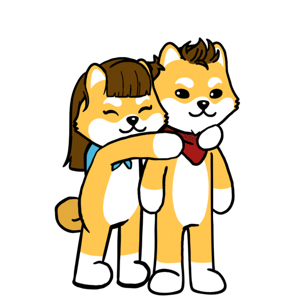 Friends Love Dogs Hugging GIF