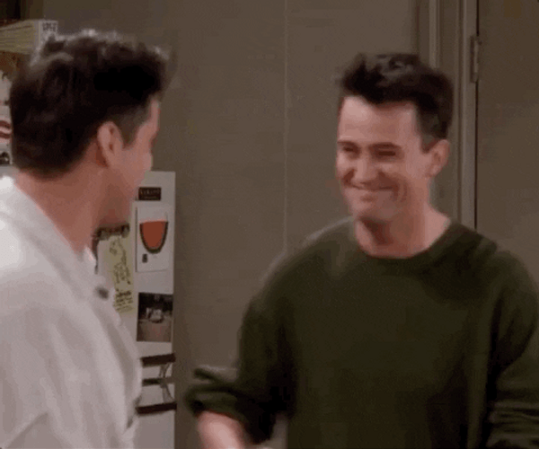 Chandler bing monica geller friends show GIF - Find on GIFER