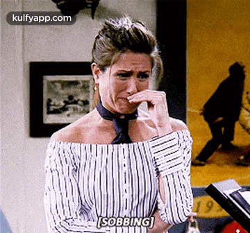 Friends Rachel Green Sobbing Hard GIF