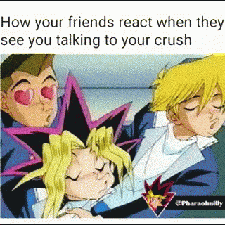 Friends React to Crush Talk
