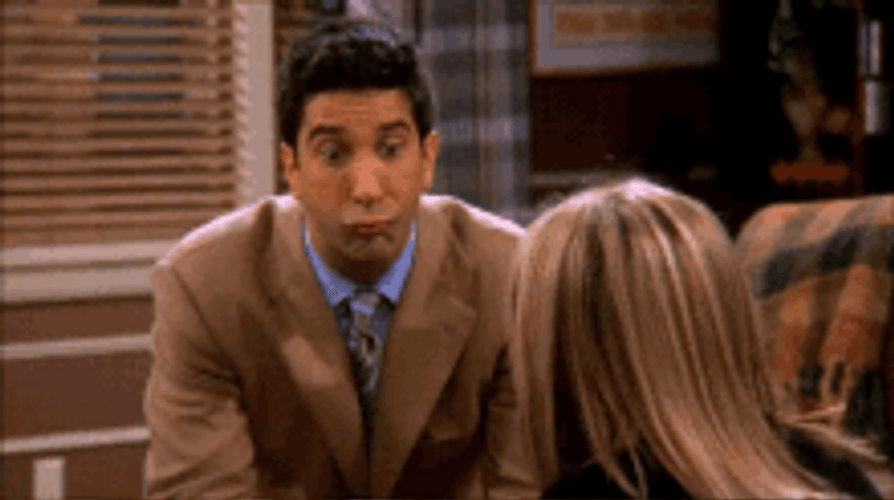 Friends Ross Mmmm Nodding Pout Smile GIF