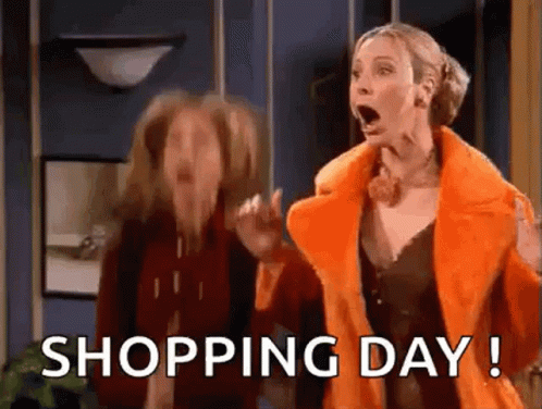 Friends Shopping Day Excitement GIF