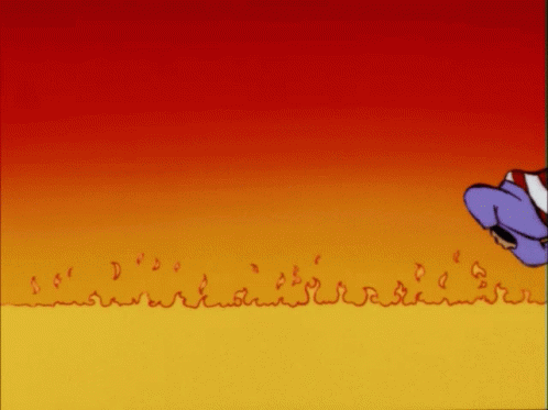 Friends Walks On Fire Hot As Hell GIF